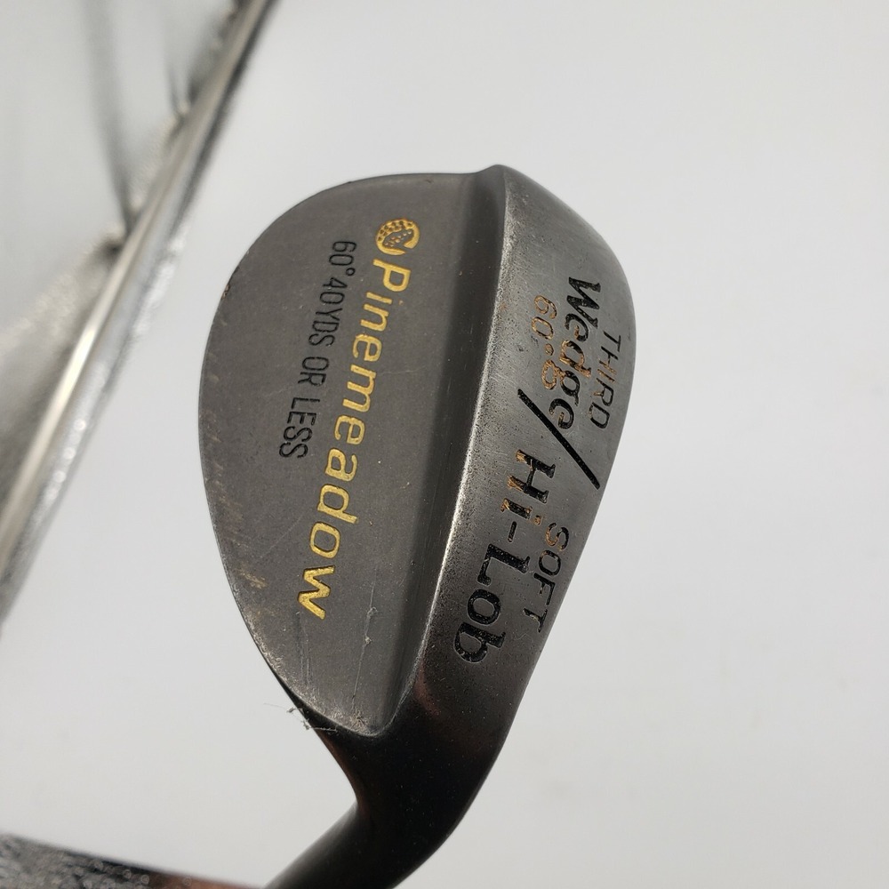 RH Pinemeadow Third Wedge 60 Degree Soft Hi-Lob Regular Steel Shaft Great‎ Cond.